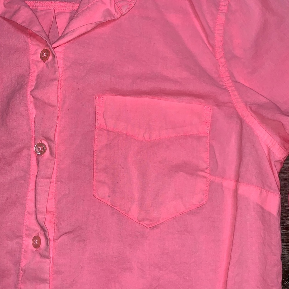Pink Button Down - Picture 3 of 6